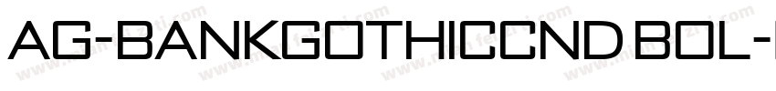 AG-BankGothicCnd Bol字体转换